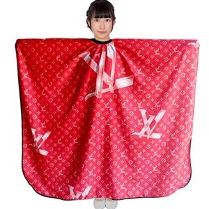 Barber hair cutting and styling cape (Luxury Style Drape- Red cape)